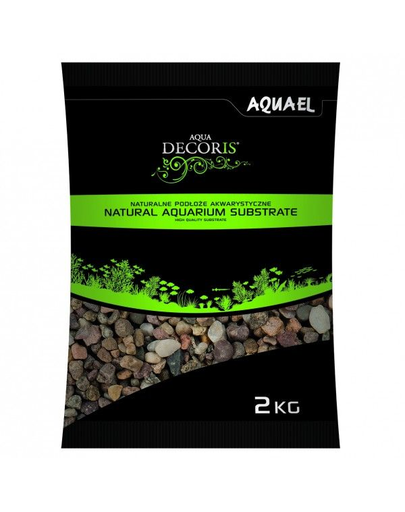 AQUAEL Pietriș natural multicolor 3-5 mm 2 kg