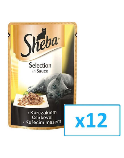 SHEBA Cusine cu pui în sos 85 g x12