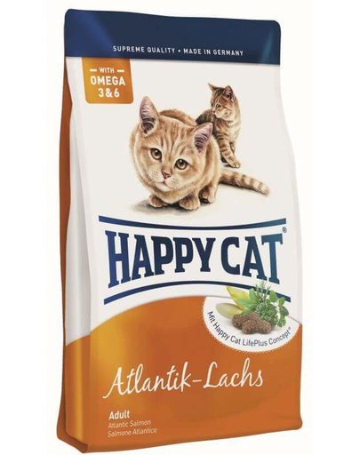 HAPPY CAT Fit & Well Hrana pentru pisici adulte, cu Somon Atlantic, 12kg