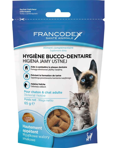 FRANCODEX Recompensă pentru pisoi și pisici – Hygiene Jamy oral 65 g fera.ro