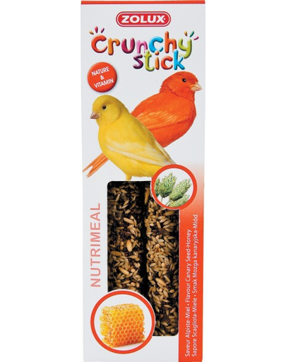 ZOLUX Crunchy Stick pentru canari Mozga Canarian / miere 85 g