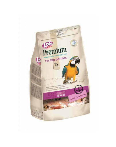 LOLO PETS Premium papagali mari 750 g