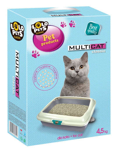 LOLO PETS Multi Cat Classic nisip betonită 4,5kg