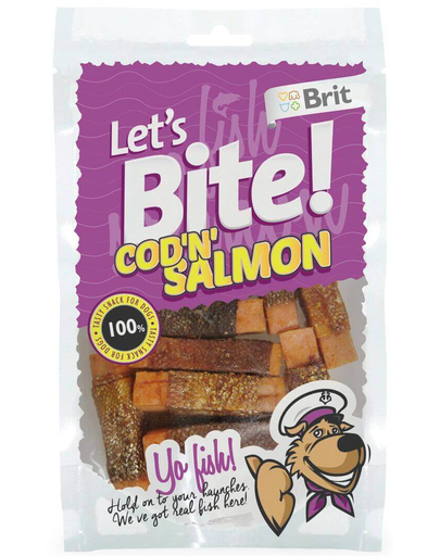 BRIT Lets Bite Cod & Salmon 80 g