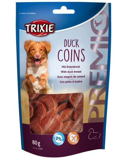 TRIXIE Recompense Premio Duck Coins cu rață 80 g