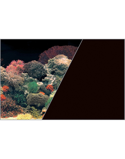 ZOLUX Fundal cu două fețe pentru acvariu 60 x 120 cm coral / negru