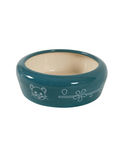 ZOLUX Bol Ceramic pentru rozătoare - împiedică scurgerea apei și hranei 200 ml culoare blue