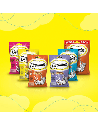 DREAMIES Recompense pisici, cu brânză 180g