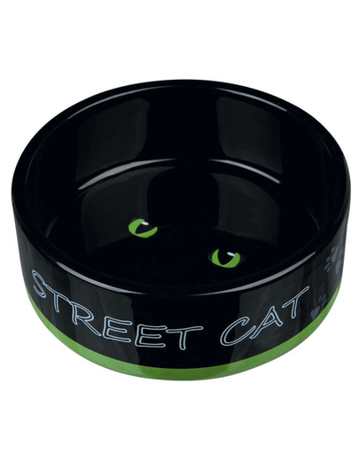 TRIXIE Bol Ceramic pentru pisici Street Cat 0,3 l/12 cm