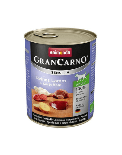ANIMONDA Grancarno Sensitive Hrana umeda cu miel si cartofi pentru caini adulti 800 g