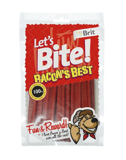 BRIT Lets Bite Dog Bacons Best 105 g