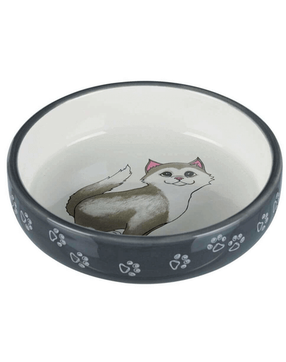 TRIXIE Bol ceramic pentru pisici cu bot turtit 0.3 l/15 cm