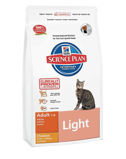 HILL'S Science Plan Feline Adult Light Chicken pentru pisici sterilizate, cu pui 5 kg