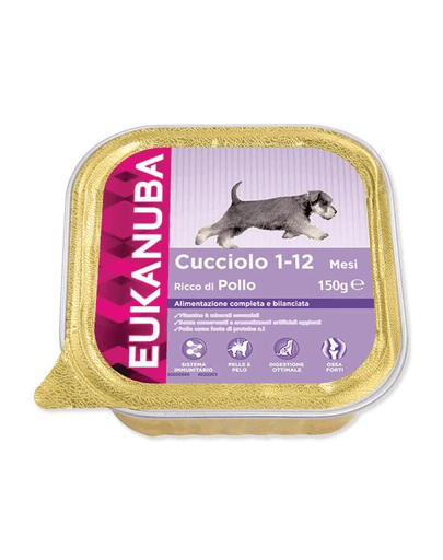 EUKANUBA Junior 1-12 luni, cu carne de pui 150 g