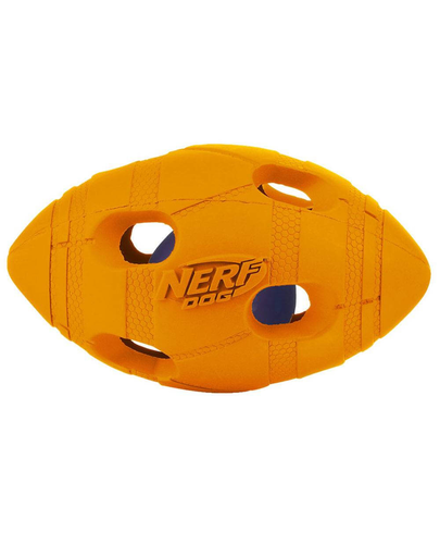 NERF Minge de fotbal chițăitoare LED  mică verde / portocaliu