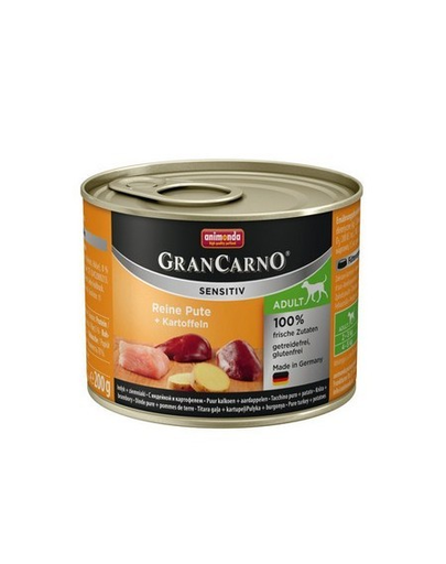 ANIMONDA Gran Carno Sensitive Curcan și Cartofi 200 g