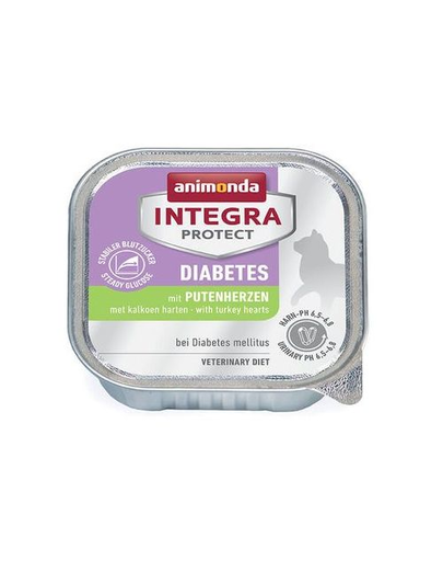ANIMONDA Integra Protect pentru diabet cu inimi de curcan 100 g