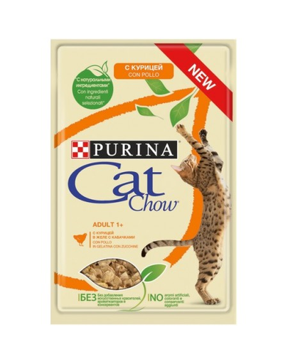 PURINA Cat Chow Adult pui și dovlecel 85 g