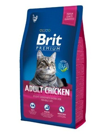 BRIT Premium Cat Adult Chicken Hrana uscata pisici adulte, cu pui 300 g