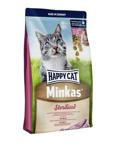 HAPPY CAT MINKAS Sterilised cu Pasăre de Curte și Pește 10 kg