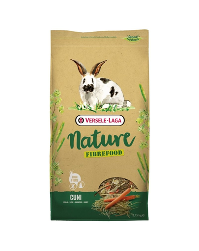 VERSELE-LAGA Cuni Nature Fibrefood - light & sensitive pentru iepuri și iepuri pitici 2,75 kg