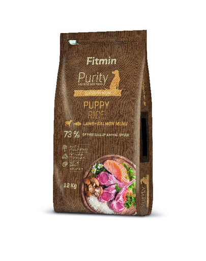 FITMIN Dog Purity rice puppy lamb & salmon 12 kg