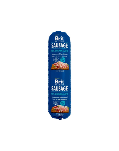 BRIT Sausage cu pui și miel 800 g