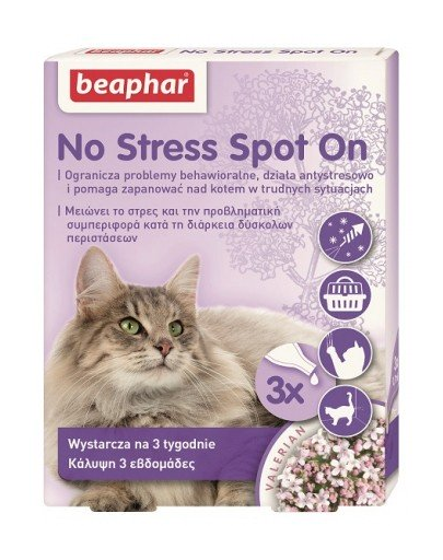 BEAPHAR No Stress Spot Pipete anti stres pentru pisici 3×0,4 ml 3x04 imagine 2022