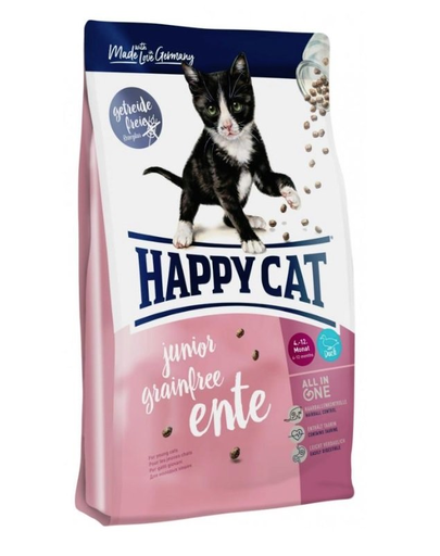 HAPPY CAT Supreme Junior Grainfree cu Rață 4 kg