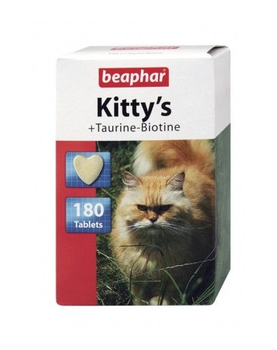BEAPHAR Kitty`s Tablete cu Taurină și Biotină 180 comprimate
