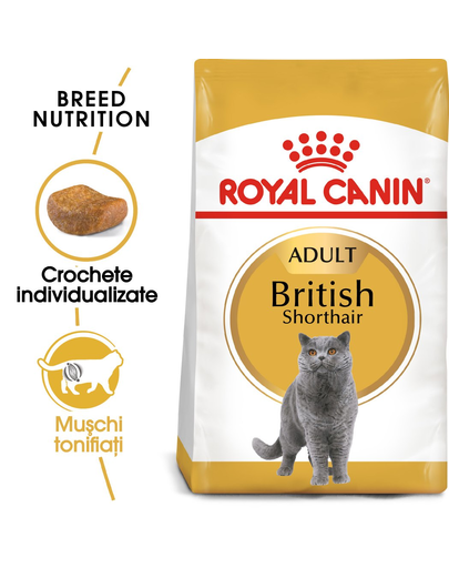 Royal Canin British Shorthair Adult hrana uscata pisica, 2 kg Adult imagine 2022