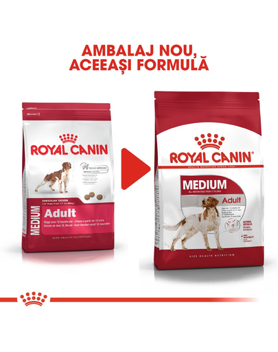 Royal Canin Medium Adult Hrană Uscată Câine 15+3 kg  