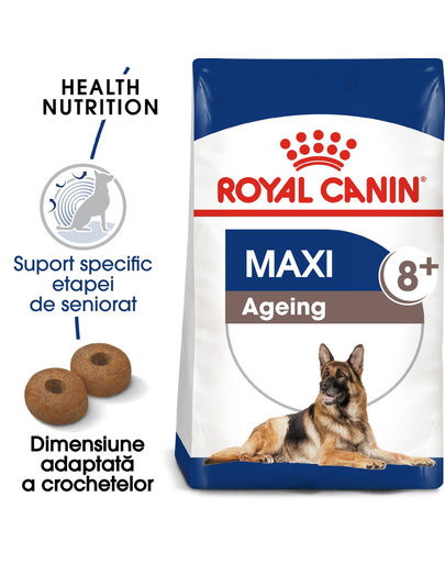 Royal Canin Maxi Ageing 8+ hrana uscata caine peste 8 ani, cu pasare 15 kg