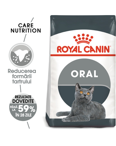 Royal Canin Oral Care Adult hrana uscata pisica pentru reducerea formarii tartrului, 400 g 400