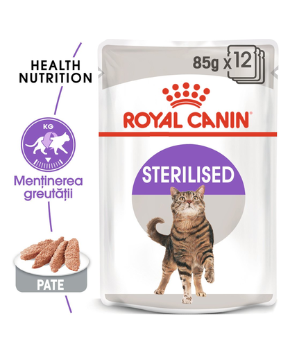 Royal Canin Sterilised Loaf Adult hrana umeda pate pentru pisica sterilizata, 85 g