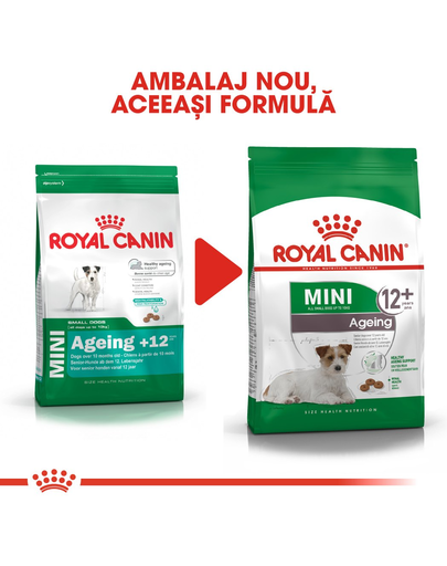 Royal Canin Mini Ageing 12+ Hrana uscata caini seniori talie mica, varsta peste 12 ani, 800 g