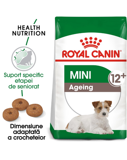 Royal Canin Mini Ageing 12+ Hrana uscata caini seniori talie mica, varsta peste 12 ani, 800 g 12+