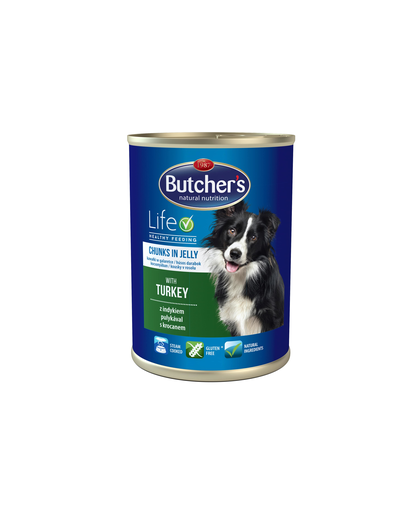 BUTCHER'S Life cu curcan în aspic 400 g