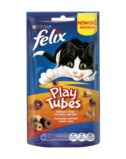 FELIX Play Tubes carne și ficat de pui 50 g