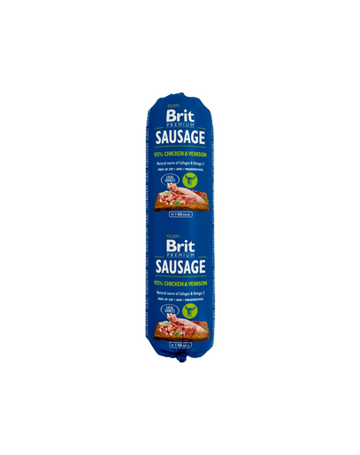 BRIT Sausage cu pui și vânat 800 g