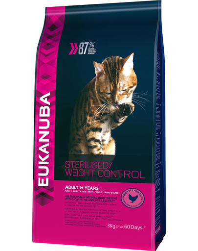 EUKANUBA Cat Veterinary Diets Dryweight Diabetic Control Adult All Breeds 3 kg Eukanuba imagine 2022