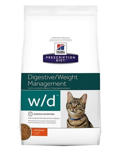 HILL'S Feline Vet Diet w/d Digestive/Weight Management 1.5kg