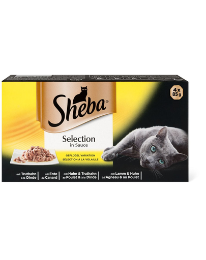 SHEBA Selection in Sauce mix de arome 6 x 340 g
