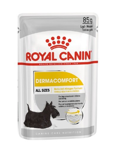ROYAL CANIN Dermacomfort hrana umeda caini, prevenire iritatii ale pielii, pate 85 g