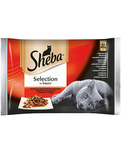 SHEBA SELECTION in Sauce selecție suculentă 4 x84g