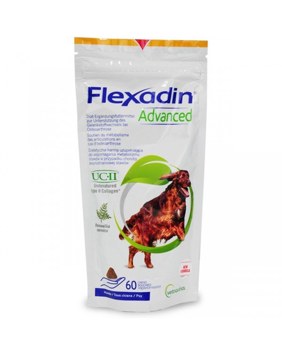 VETOQUINOL Flexadin Advanced Supliment alimentar pentru caini, pentru articulatii si muschi 60 buc Advanced imagine 2022