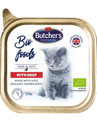 BUTCHER'S BIO cu vită 85 g