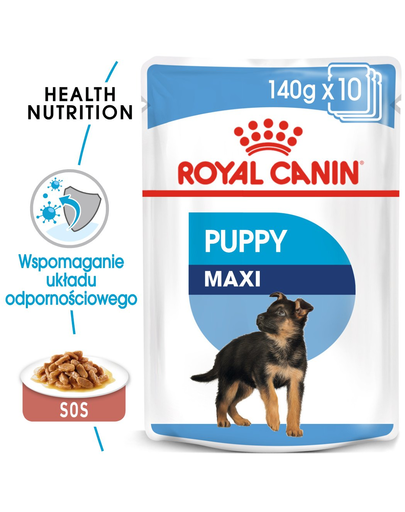 Royal Canin Maxi Puppy hrana umeda caine junior, 10 x 140 g 140 imagine 2022