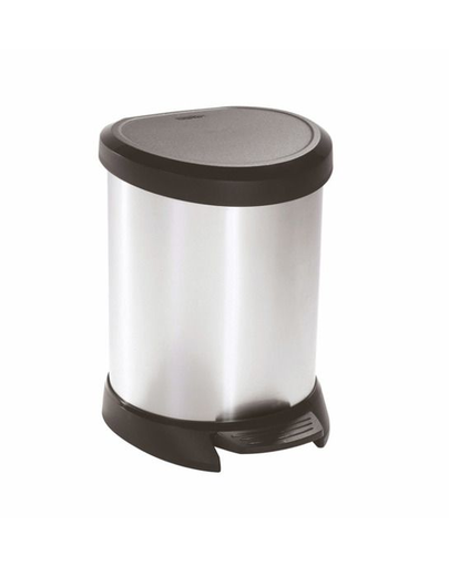 CURVER Coș de gunoi 5 L negru/argintiu metalizat casa