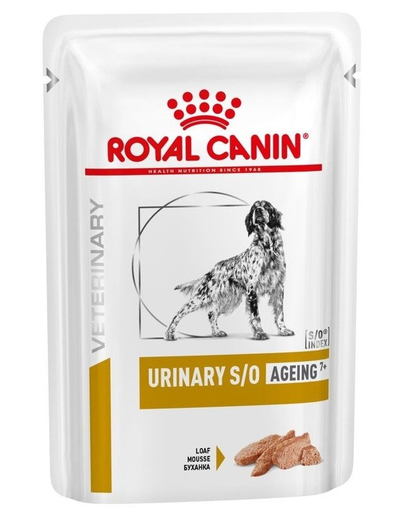 ROYAL CANIN Urinary S/O Ageing +7 12 X 85 G Hrana Dietetica Umeda Pentru Caini Adulti Peste 7 Ani Cu Afectiuni Ale Tractului Urinar Inferior